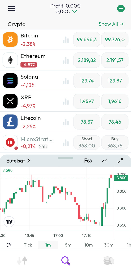 Trading application: Payment method evaluated on Android and iOS devices, video recorded during the process, video edited and presented on Google Drive. 50K