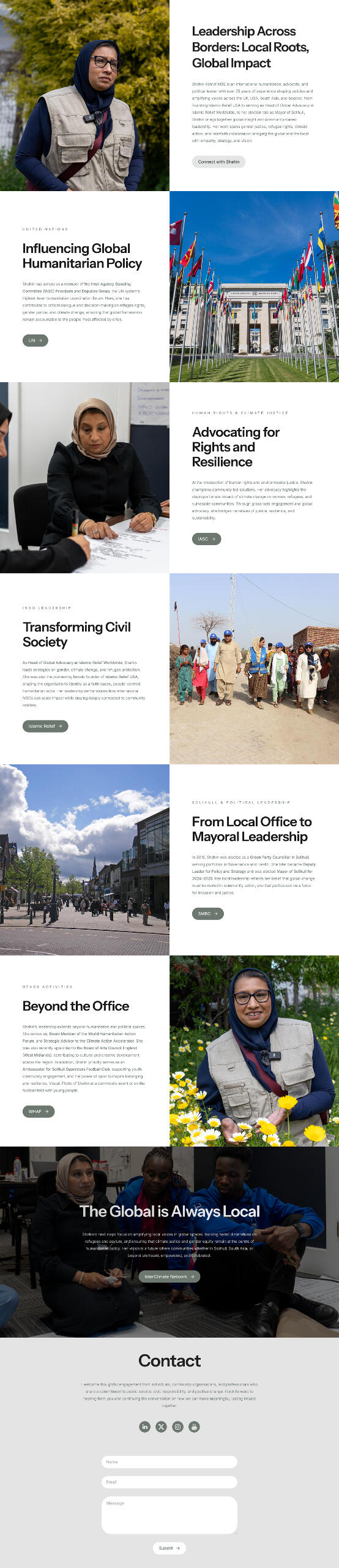 Official portfolio: Layout design, interface interactions, photo and graphic editing, hosting configuration, security assistance, SEO, Google Search Console, Google Analytics.